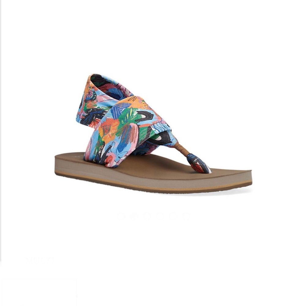 New with out tag Women’s Sanuk Yoga Sandal Size 8 Multi Color